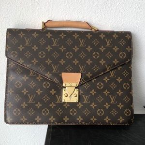 Louis Vuitton laptop case.